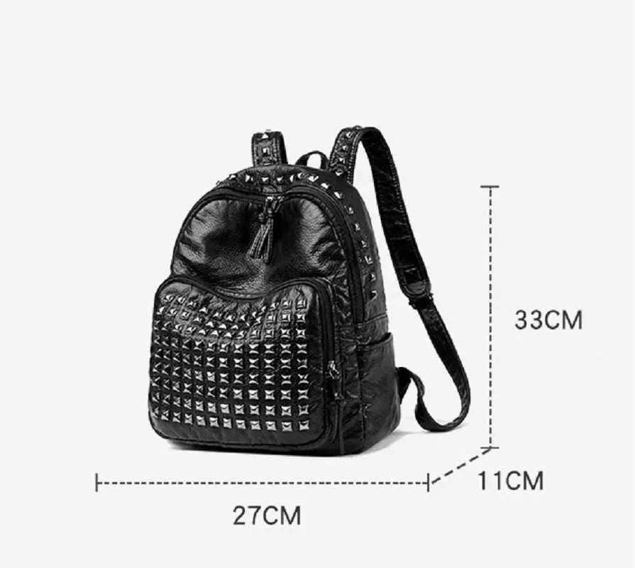 Large Leather Backpack For Women Designer Vintage Shoulder Bag_voghion.com
