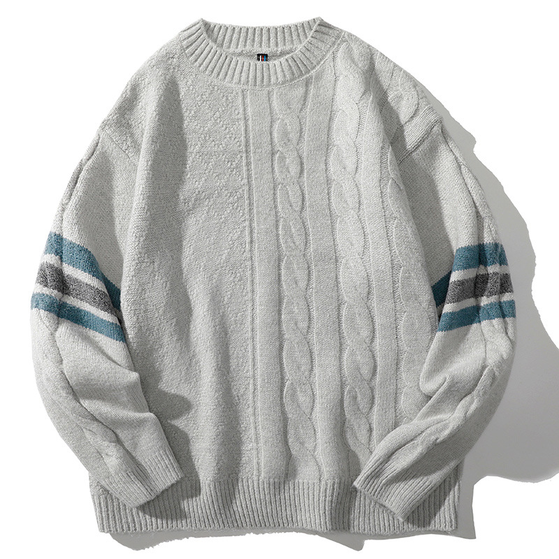 Sweater autumn and winter Instagram men's knitted Korean version couple's trendy brand casual sweater_voghion.com