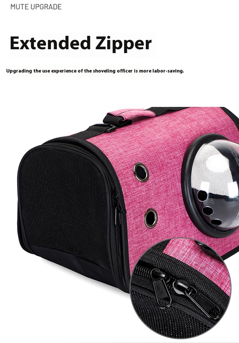 Neue Katzen- Hundetasche mit großem Platz, transparent bequem zum Ausgehen, faltbare und tragbare Hand-Haustiertasche_voghion.com