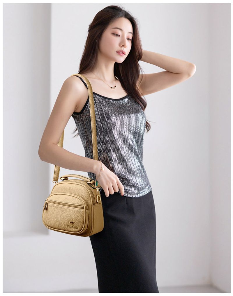 Women's Multi-functional Small Backpack 2024 New Casual All-match Four-layer Large Capacity Portable Shoulder Crossbody_voghion.com
