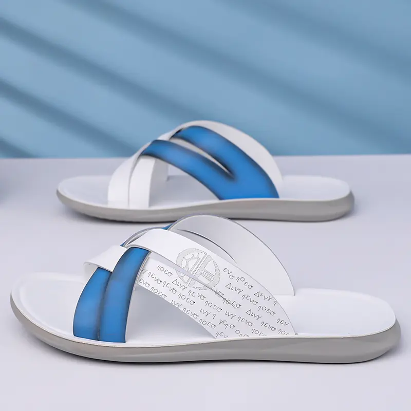 Pantofole in pelle da uomo sandali da spiaggia comodi_voghion.com