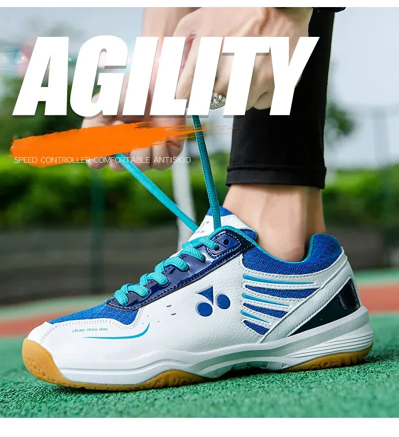 womens breathable volleyball Mens badminton shoes indoor athletic training sneakers tennis couple_voghion.com