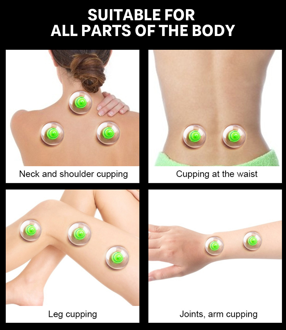 6 st vakuumkoppningsset med pumppistol sugkoppar ryggmassage kroppskopp avgiftning anticelluliter terapiburkar hälsovårdsburkar_voghion.com