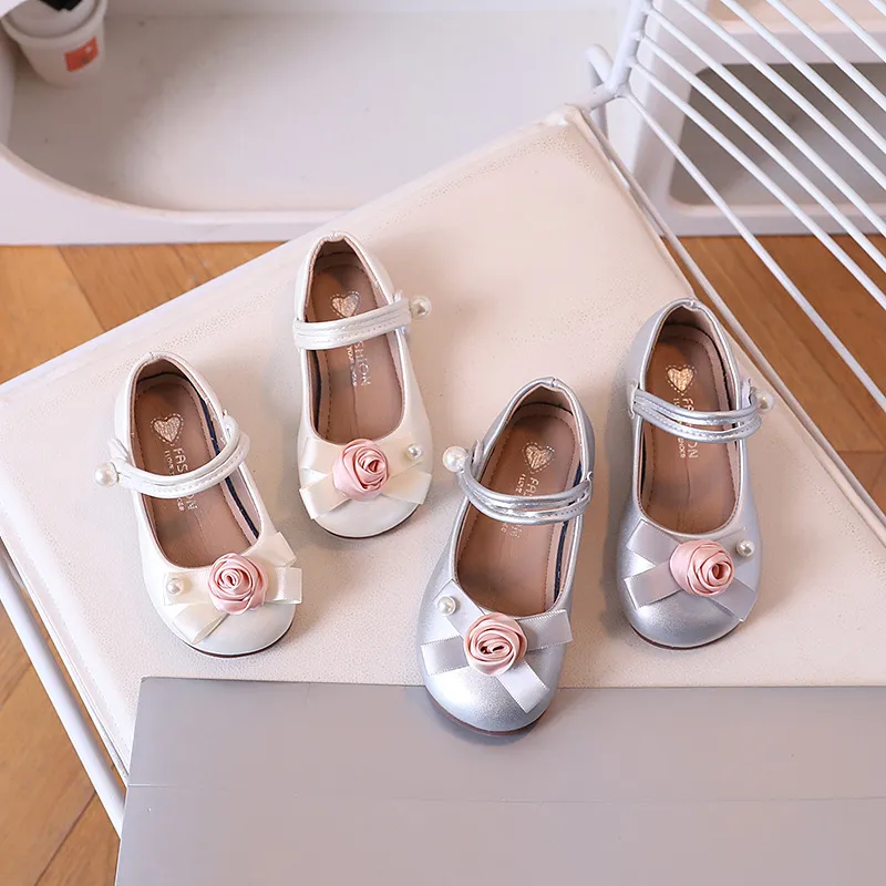 Children Leather Princess Fashion wer Mary Janes Baby Happysteps Toddler Flats Kids Dance Performance Girl Dress Shoes_voghion.com
