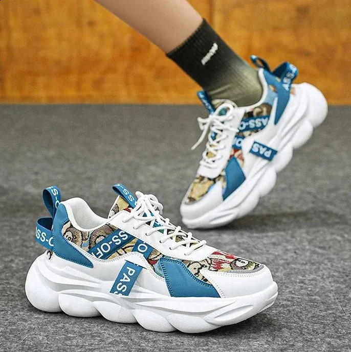 Sports Thick Platform Casual Men's Trainers For Daily Comfort_voghion.com