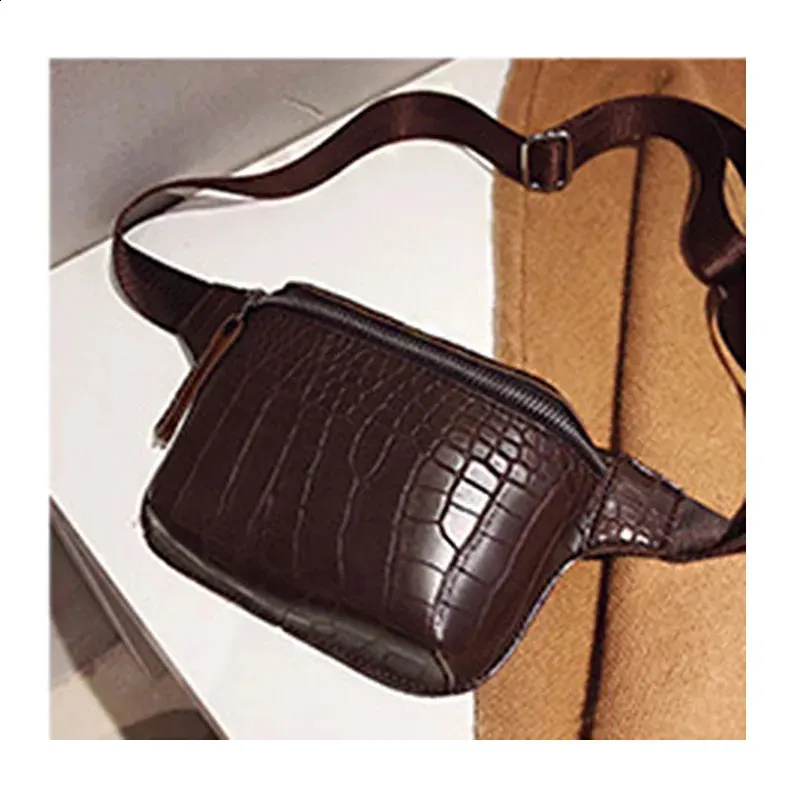 Leder Brusttasche Fanny Frauen Tasche Kleine Bum Taille Gürteltaschen Casual Phone Pack Mode Brieftasche c101 240829_voghion.com