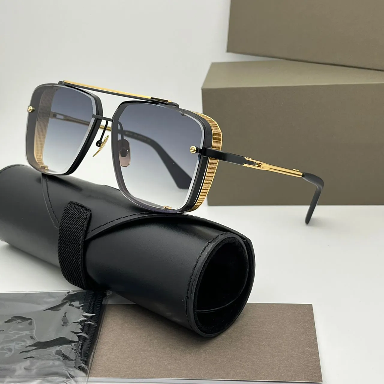 L EDITION M SIX Sunglasses for Men and Women Summer Classic Style Anti-ultraviolet Retro Plate Square Full Frame Fashion_voghion.com