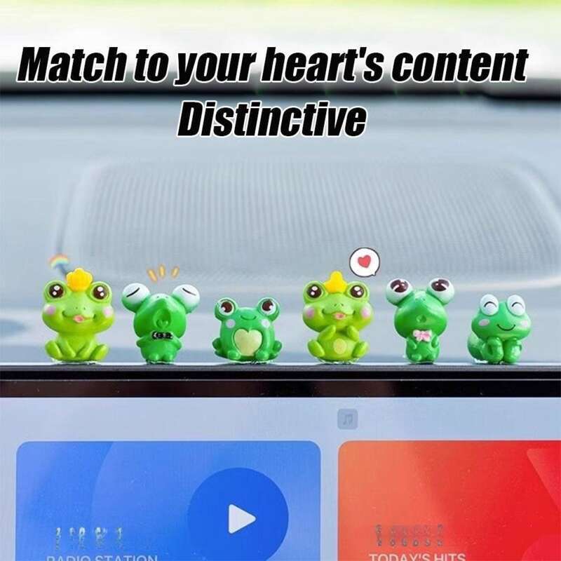 Car Interior Accessories, Small Frogs, Mounted Central Control De, Computer Display Screen Figurine, Cute Car_voghion.com