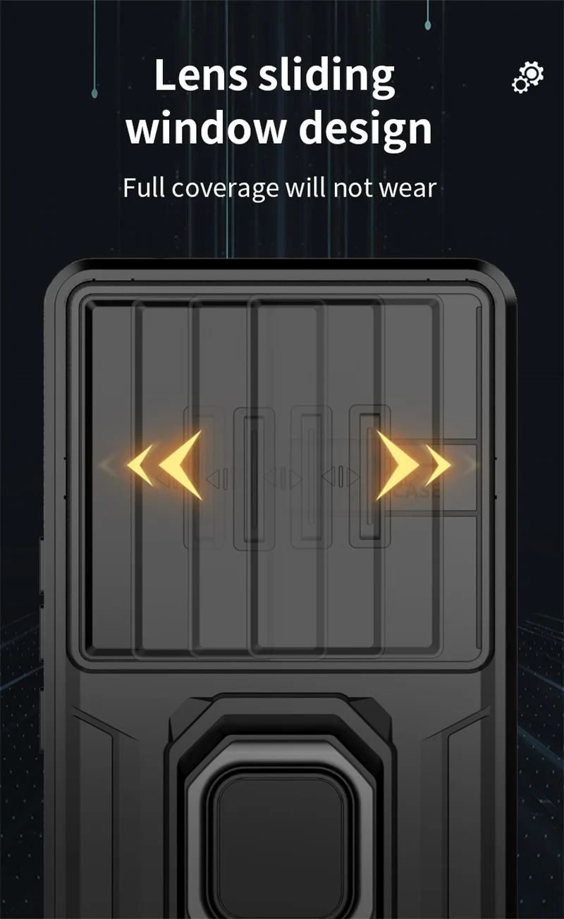 Pour Vivo V30 Pro S18 Armor Phone Case avec Slide Camera Lens Protection Ring Magnetic Holder Bracket Shell Back Cover_voghion.com