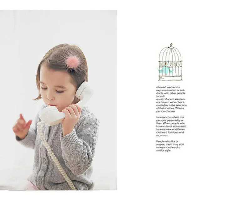 Filles Style Coréen Ins Jolies Épingles À Cheveux De Fête Enfants Couleur Bonbon Boule De Fourrure Kawayi Clips Tout-Petits Accessoires De Cheveux_voghion.com