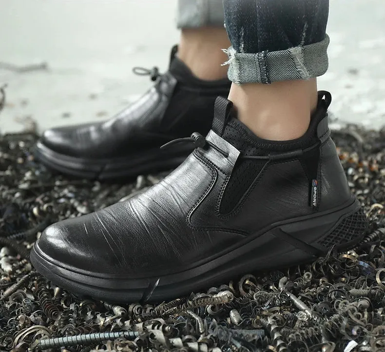 Safety Shoes For Men Steel Toe Cap Puncture Proof Work Boots_voghion.com
