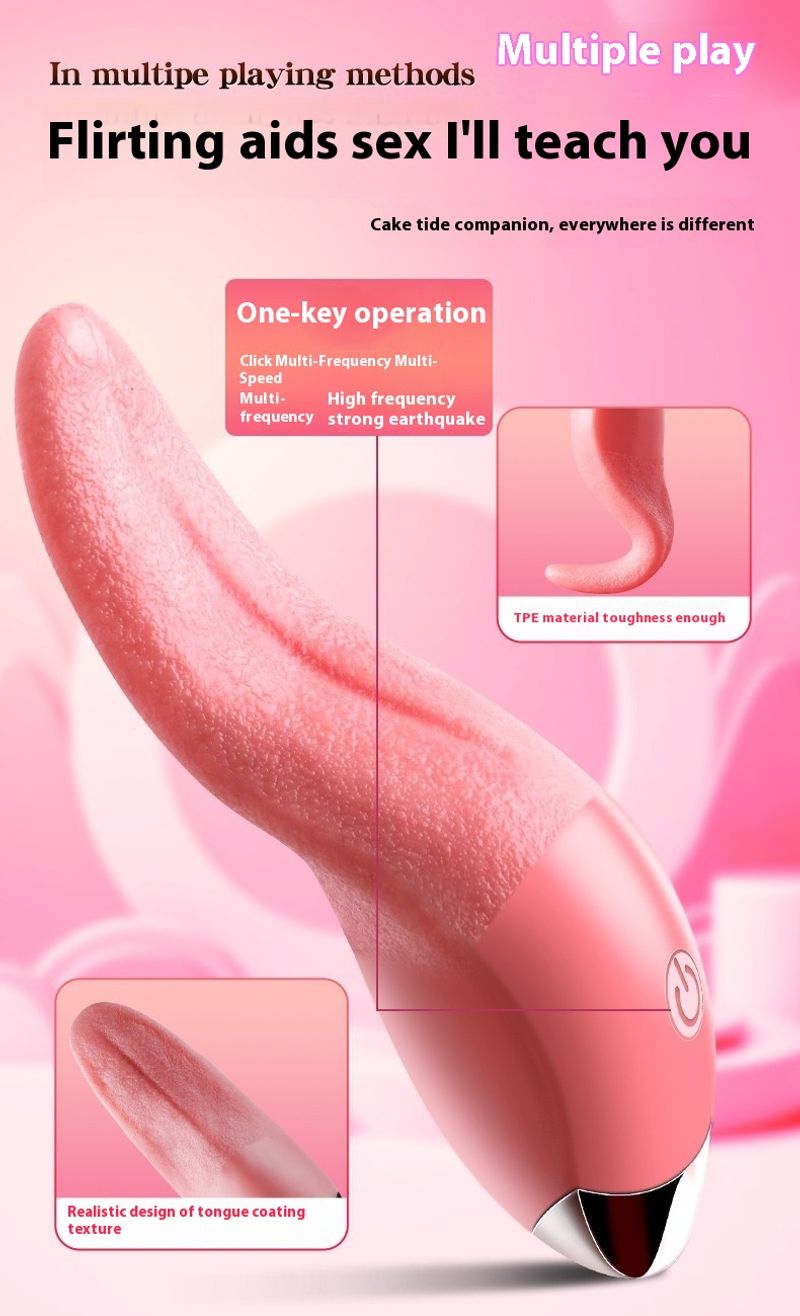 Sexspielzeug für Erwachsene, weibliche Simulationszunge, Masturbation, Lecken, Yin-Vibration, Heizspielzeug, G-Punkt-Orgasmus-Artefakt_voghion.com