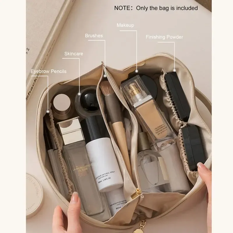 Kosmetiktasche für Make-up und Reisen, Hautpflegeproduktbox, Aufbewahrungsbox für Toilettenartikel_voghion.com