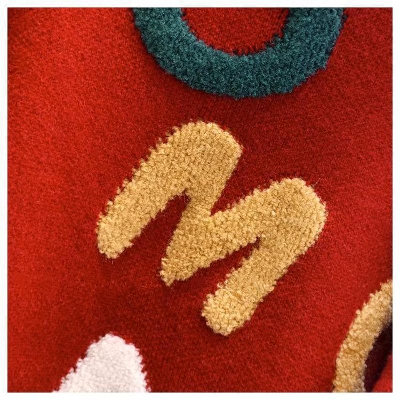 Women's Clothing Fat mm stylish horn button letter sweater jacket for women autumn and winter new large size loose lazy_voghion.com