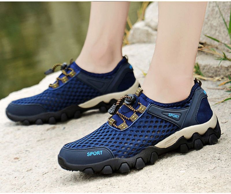 Summer Creek Tracing Herren Atmungsaktive Freizeit Hohl Mesh Outdoor Bergsteigen Sport Wanderschuhe_voghion.com