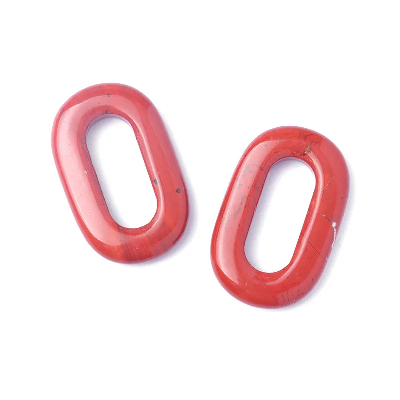 Lot de 10 pendentifs en pierre de cristal naturel en forme de O en forme d'améthyste, quartz rose, œil de tigre, breloques pour collier à faire soi-même_voghion.com