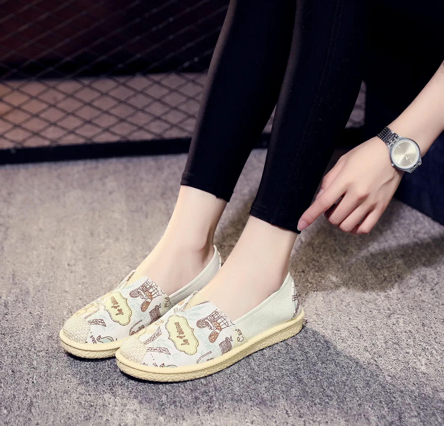 Summer En Flat Women Lightweight Breathable Fisherman Ladies Soft Casual Shoes Slip On Lazy Loafers 2024_voghion.com