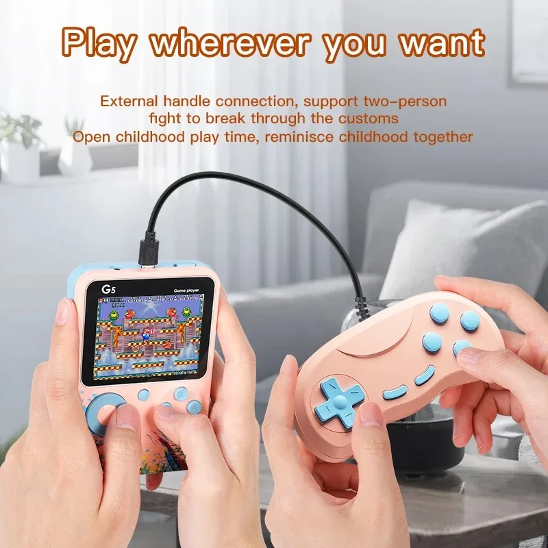 Handheld Retro Game Console 500 In 1 Portable 8 Bit Retro Gaming_voghion.com