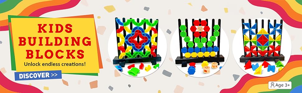 Blocuri de construcție hexagonale 3D, puzzle, jocuri de societate pentru copii și adulți, jucării educative, puzzle-uri, provocare, geometrie, logică, IQ, jocuri_voghion.com