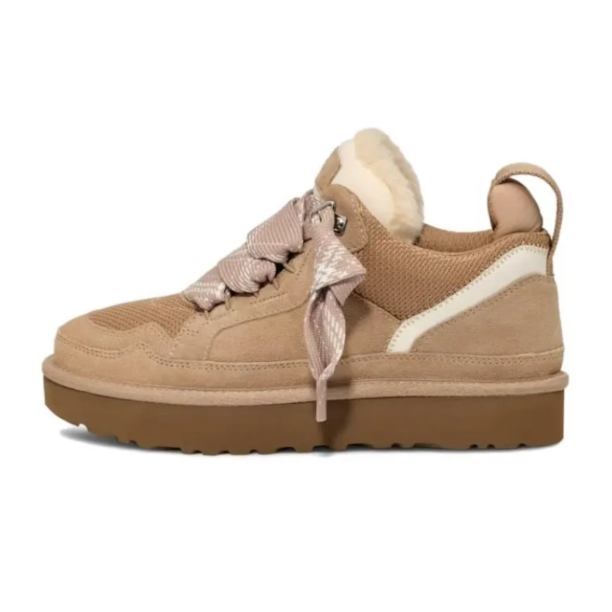 2024 Designer Lowmel laarzen Sand Chesut Zwart Groen Trainer platform Bont Sneeuwlaarzen dames enkellaarsjes schapenvacht Suède_voghion.com