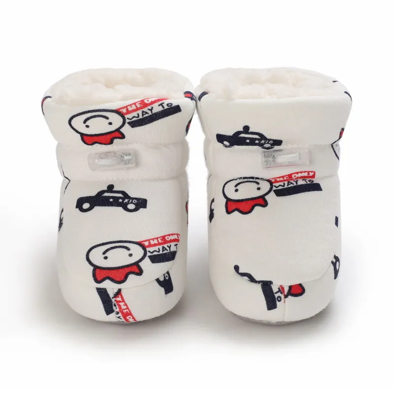 Bebê antiderrapante recém-nascido criança sapatos inverno infantil enfant algodão neve multicolorido desenho animado pequeno cutefeet crianças botas 0-18_voghion.com