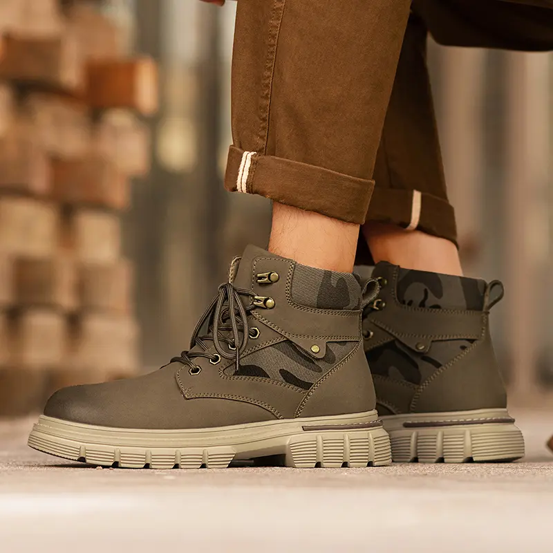 Scarpe sportive da uomo antiscivolo per esterni, scarpe casual con plateau, scarpe da papà rialzate, scarpe alla moda_voghion.com