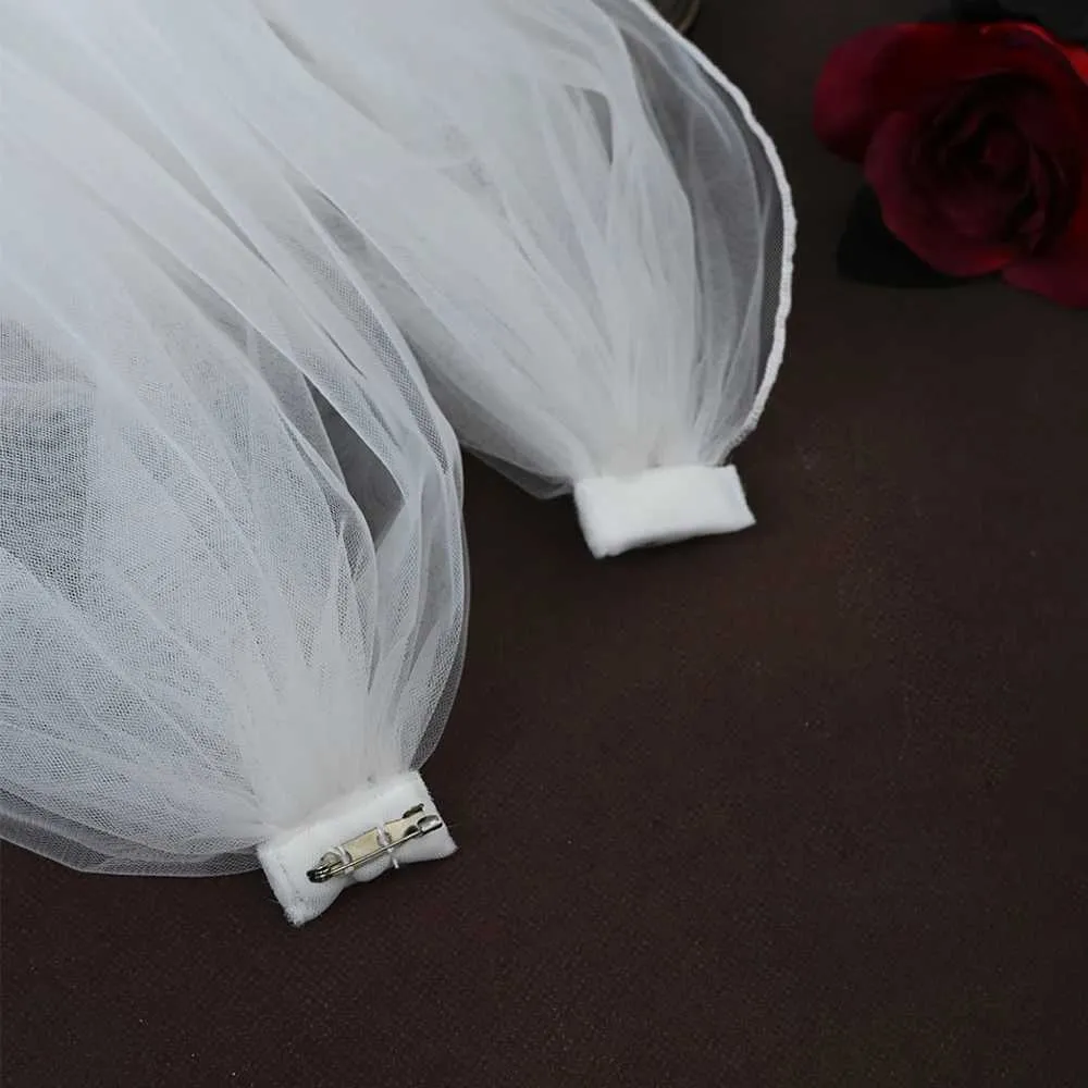 Hair Jewelry Womens Cathedral Long Bridal Cape Veil Detachable Tulle Cloak Wedding Dresses Shawl Event Decoration VPG17_voghion.com