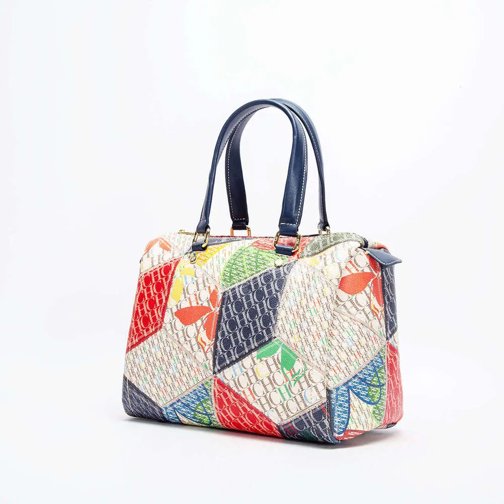 CHHC High Quality Ladies Jacquard Craftsmanship Metal Hanging Wer Pattern Large Capacity Handbag Designer New_voghion.com