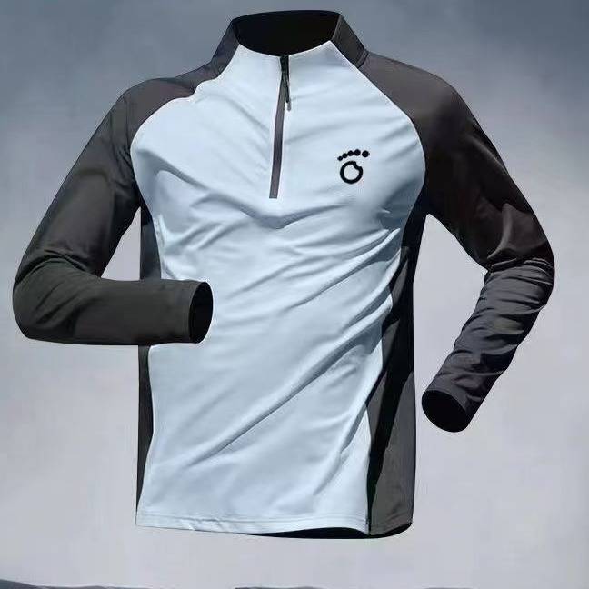 Breathable Long-Sleeve Running Set For Men & Women - Quick-Dry Sports Outfit With Zip Pants For Jogging, Gym & Outdoor Activities_desvips.com