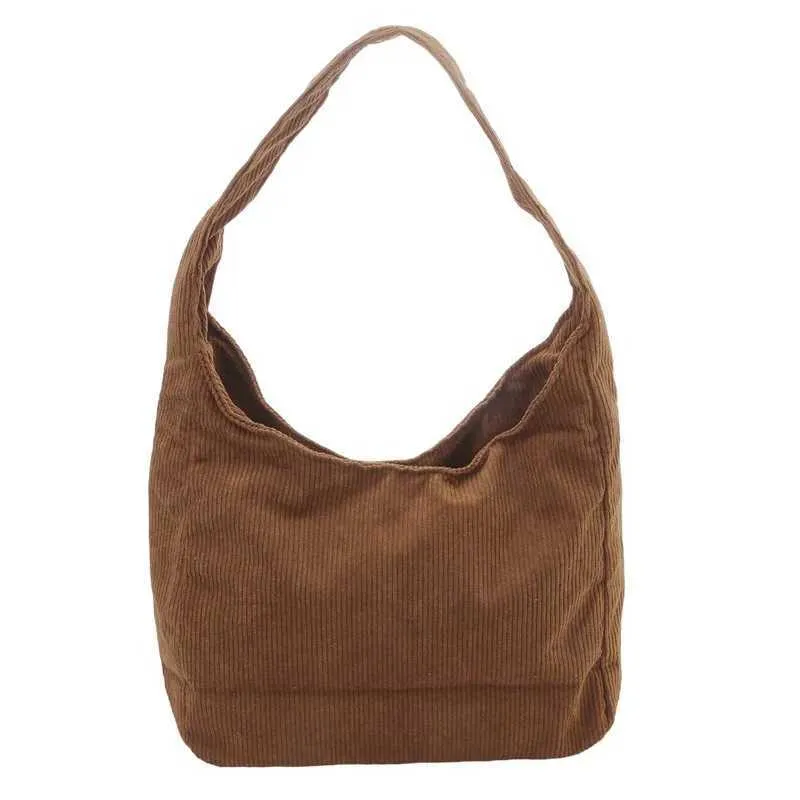Cord-Umhängetaschen 2024 Damenmode Freizeit College-Stil Shopper Mehrere Taschen Große Kapazität Designer-Handtaschen_voghion.com