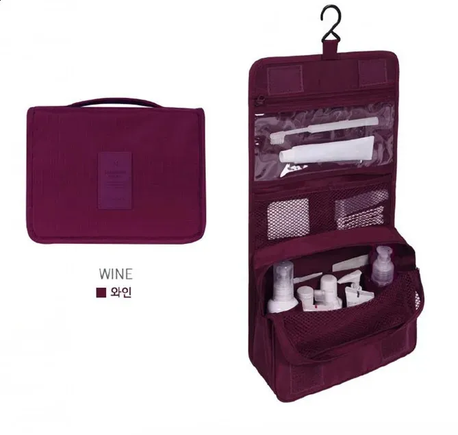 High Quality Women Makeup Bags Travel Cosmetic Toiletries Organizer Waterproof Storage Neceser Hanging Bathroom Wash Bag_voghion.com