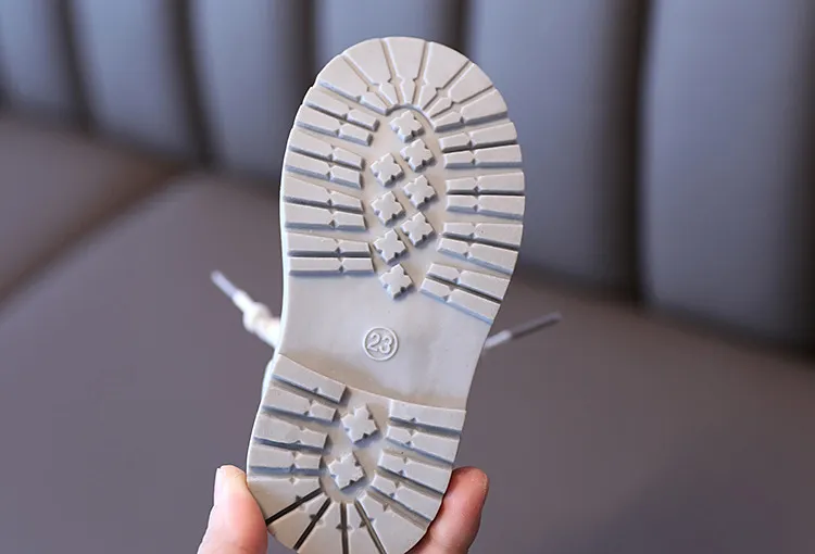 Kids Leather Waterproof Children Sneakers for Baby Girls Boots Toddler Boys Shoes Happysteps School Party Size_voghion.com