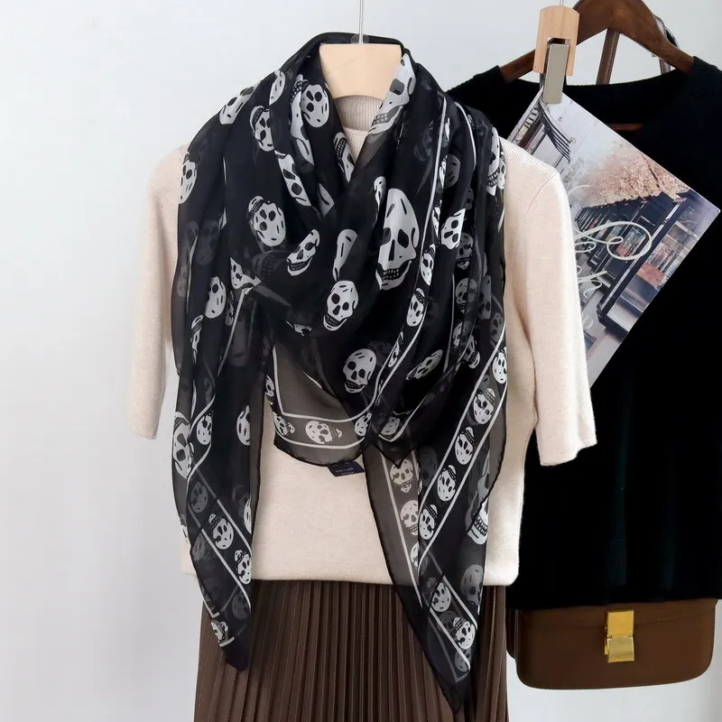 Foulard di seta per donna e uomo sciarpa pashmina raso lusso_voghion.com