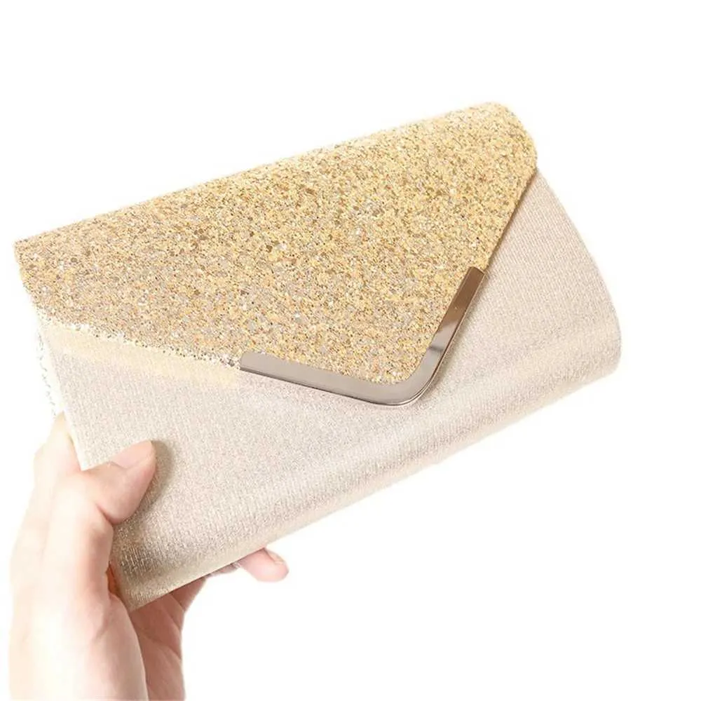 Womens envelope evening chain shoulder bag sparkg banquet ps wallet womens wedding party clutch mini handbag Y241019_voghion.com