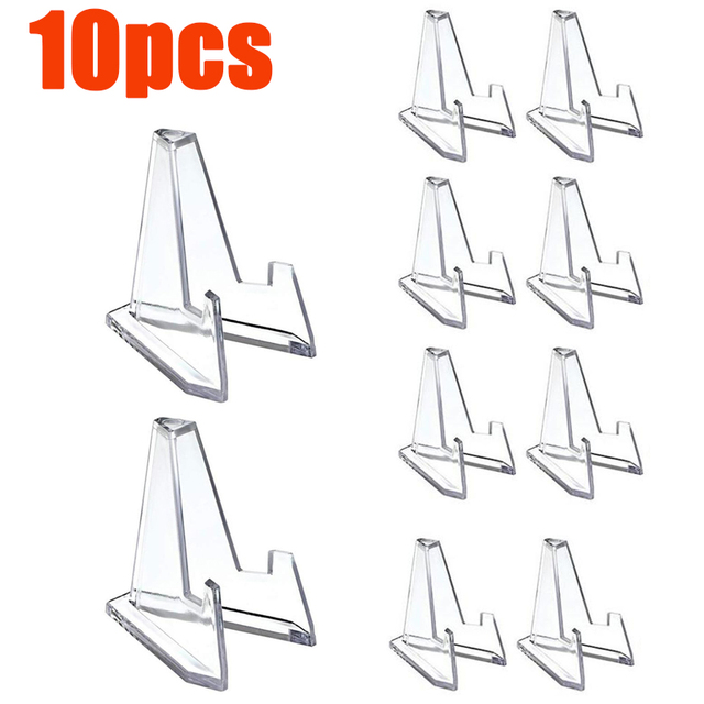 Clear Acrylic Coin Display Stand Holders Small Easel Rack Commemorative Challenge Coin Capsule Holder Support_voghion.com
