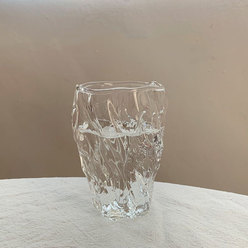 Tazza per acqua in vetro da 10 once, tazza pieghevole a torsione, tazza per succo di frutta, tazza da tè, bella tazza da birra, stile coreano, tazza da latte, tazza da caffè_voghion.com