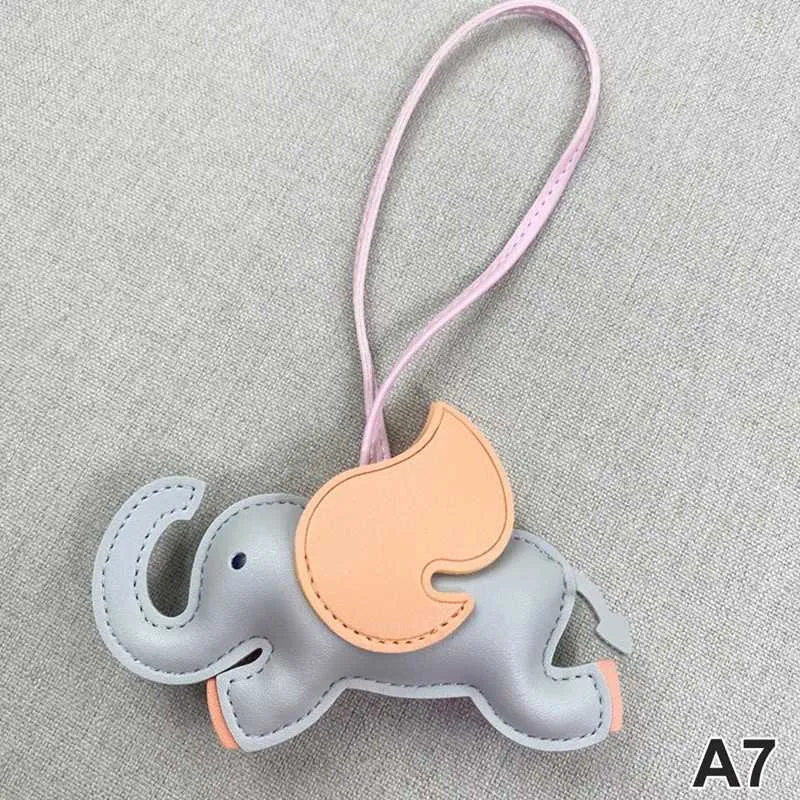 Designer de modă din piele PU aripi zburătoare elefant umeraș breloc pandantiv pentru femei accesorii pentru geantă de mână_voghion.com