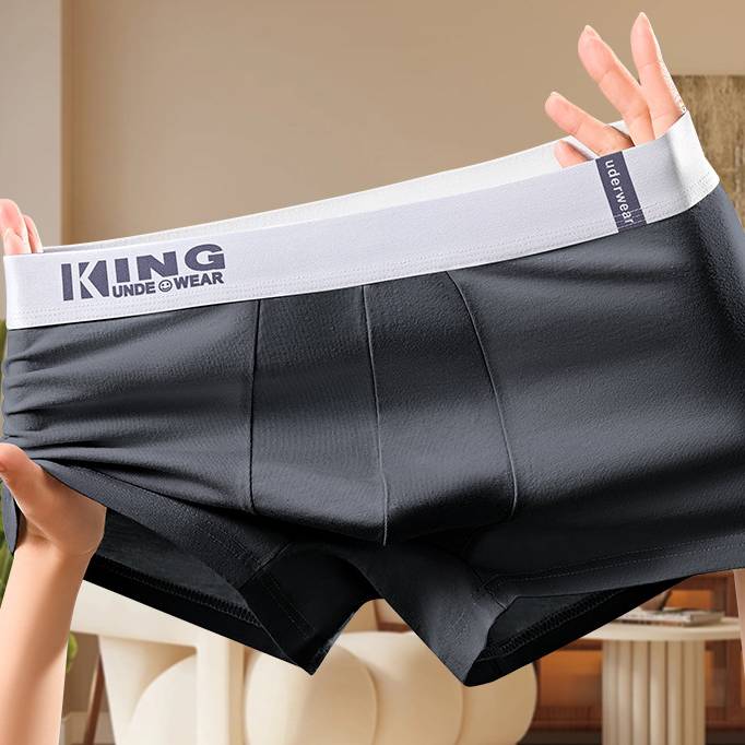 Boxers en coton pour hommes – Sous-vêtements respirants et antibactériens (Lot de 1, plusieurs couleurs disponibles, tailles L à 6XL)_voghion.com
