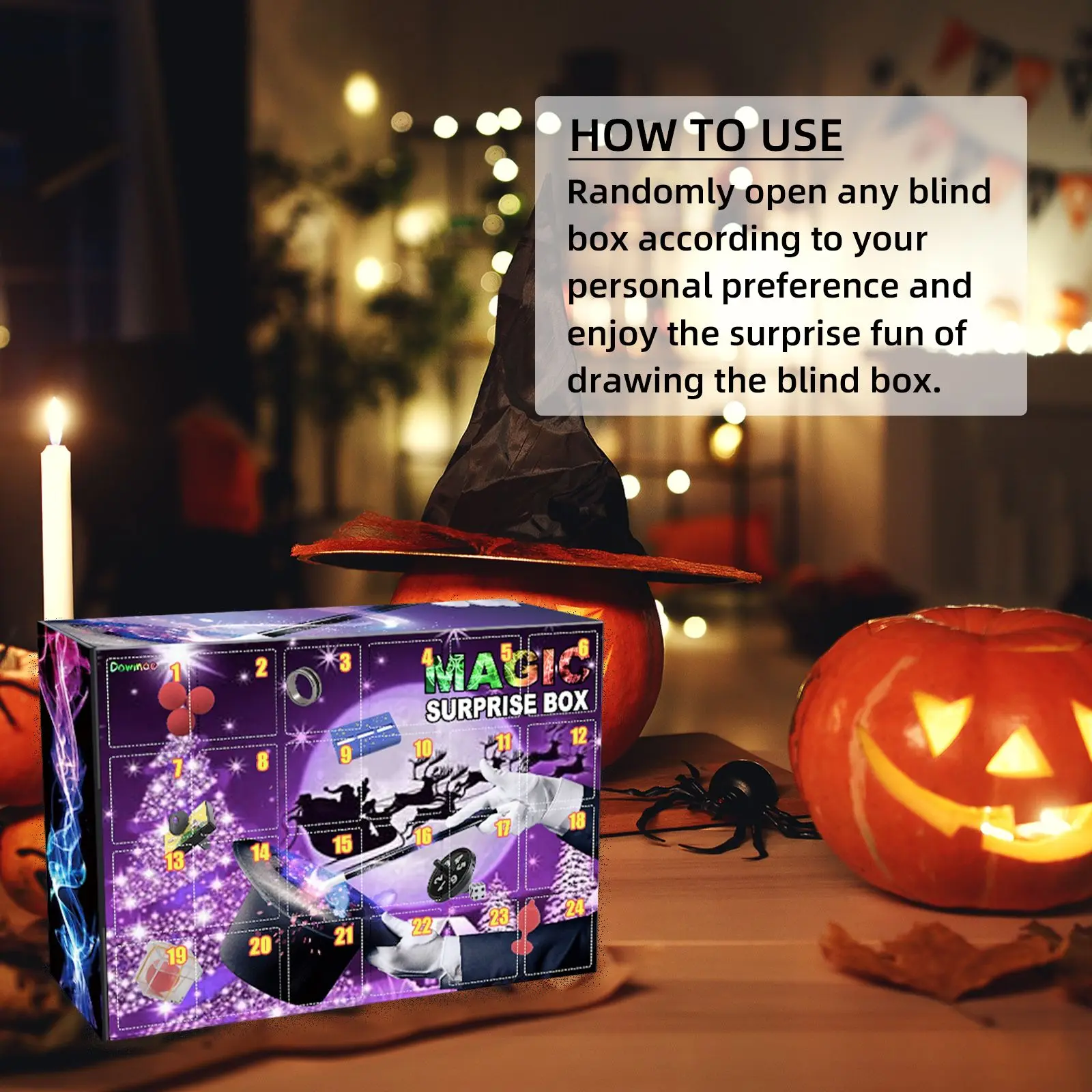 Dowmoo Magic Decompression Blind Box Christmas Spirit Gift Magic Props Blind Box Magic Toys Fun Blind Box_voghion.com