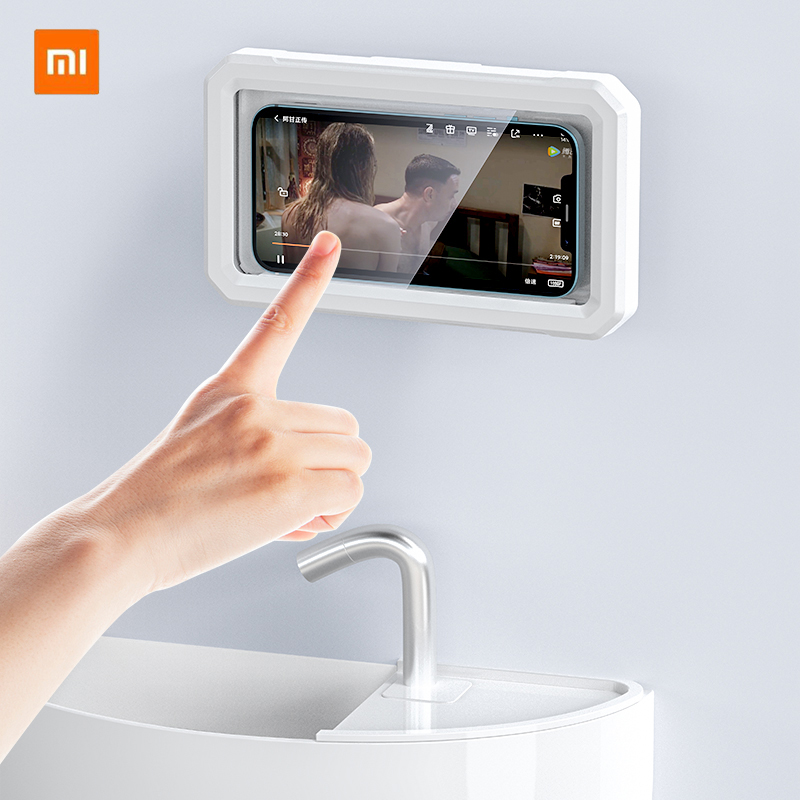 Supporto per telefono cellulare girevole retrattile con touch screen impermeabile da parete, supporto per telefono cellulare, staffa pigra per bagno e cucina_voghion.com
