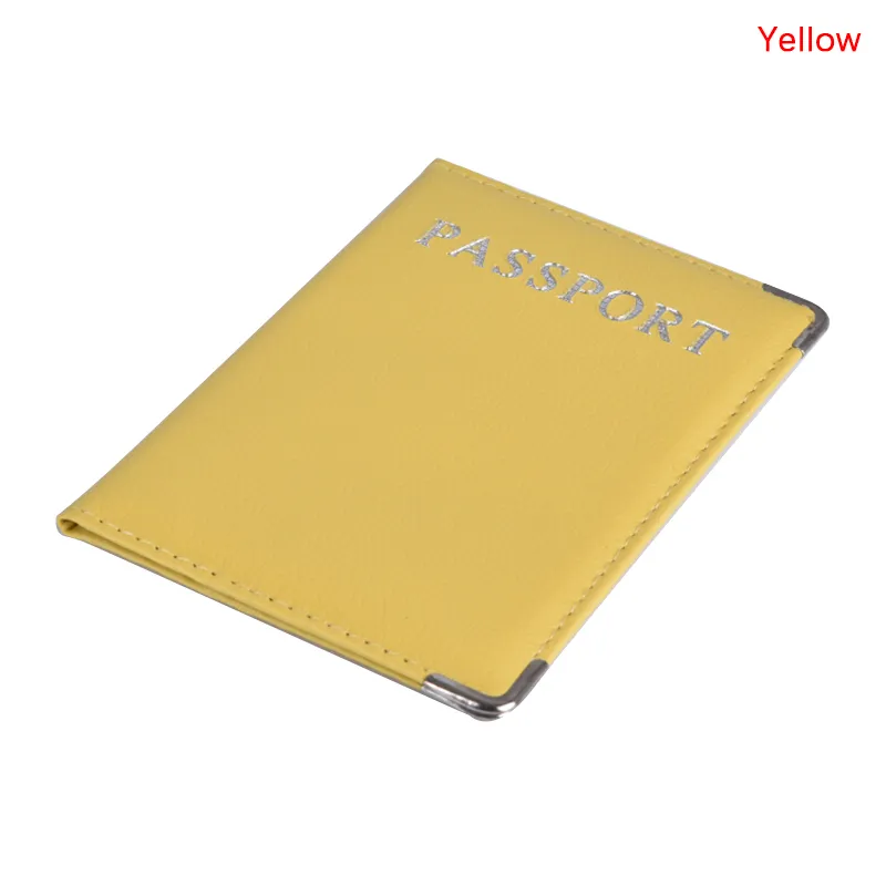 1 peça capas casuais de couro sintético porta-cartão de identidade de viagem capa protetora para passaporte_voghion.com