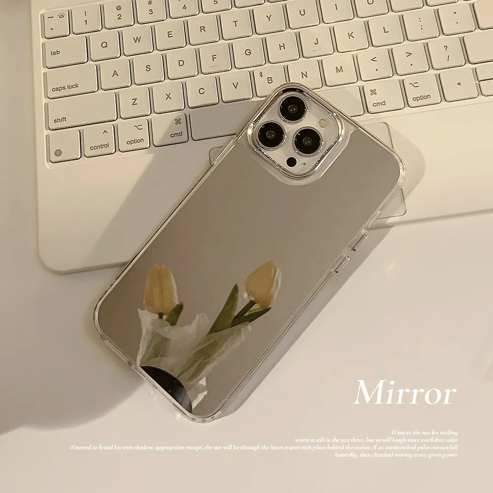Luxury Mirror Phone Case For Iphone 16 15 Pro Max 14 Plus 13 12_voghion.com