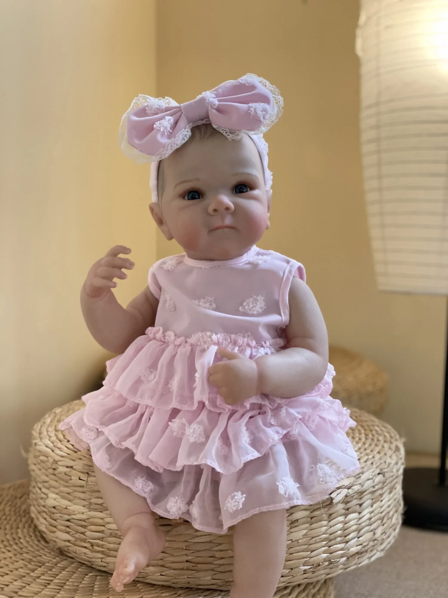 46cm 18palcová Bettie celotělová měkká vinylová holčička Reborn s namalovanými realistickými vlasy Hračky Bebe Reborn_voghion.com