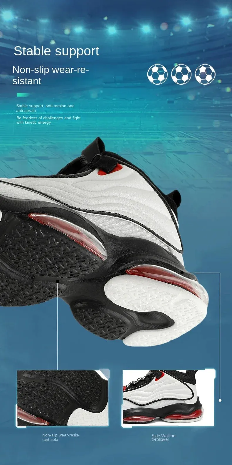 Modne buty do koszykówki Vanmie dla chłopców, wygodne, sportowe, dziecięce buty treningowe 2406_voghion.com