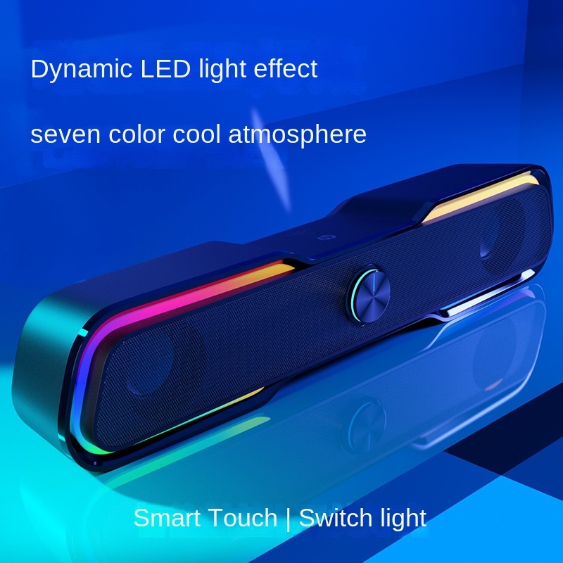 Dhe-6002 Multimedia-Kabel RGB leuchtender Subwoofer Notebook-Soundbox für HP/HP Computer_voghion.com