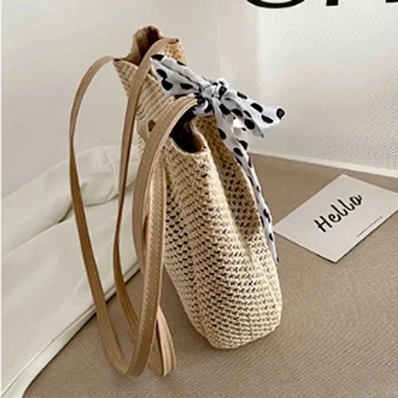 Damen Strohtasche Als Große Schultertasche Für Den Sommer Strand_voghion.com