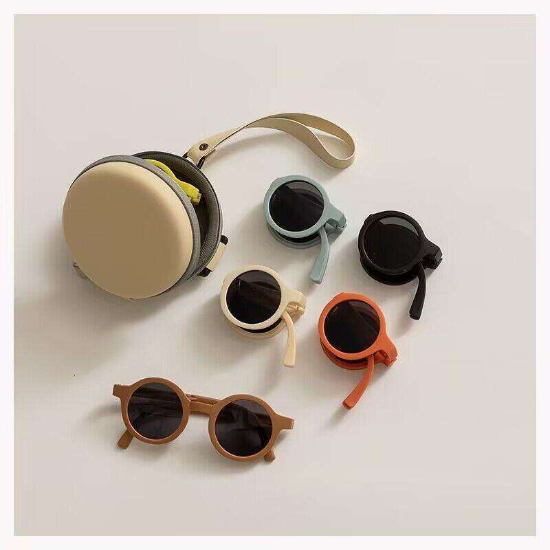 Silicone Boys And Girls Eye UV Protection Children's Baby Polarized Sunglasses_voghion.com