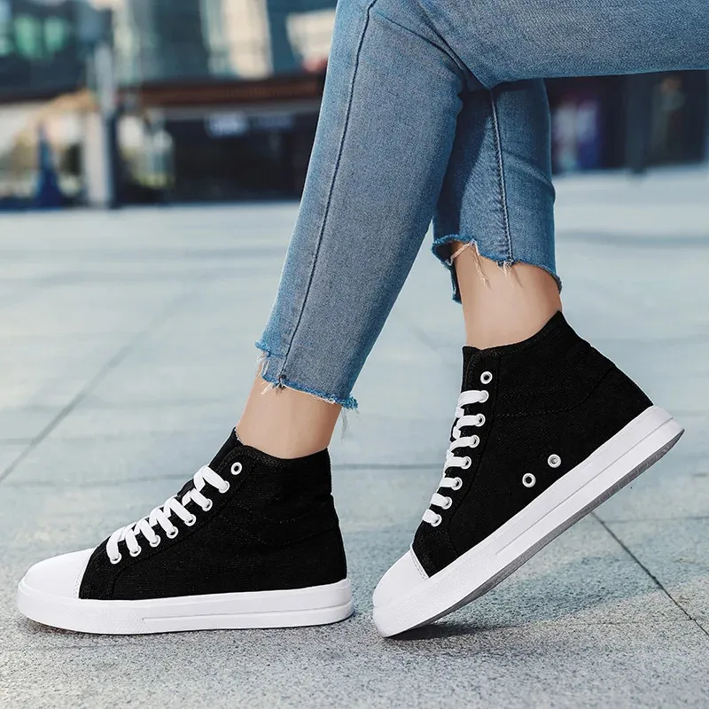 Sneakers Skateboarden Dames Heren Unisex Lichtgewicht Hoge Canvas Schoenen Koppels Wandelen Mannen Gig Maat 36-46_voghion.com