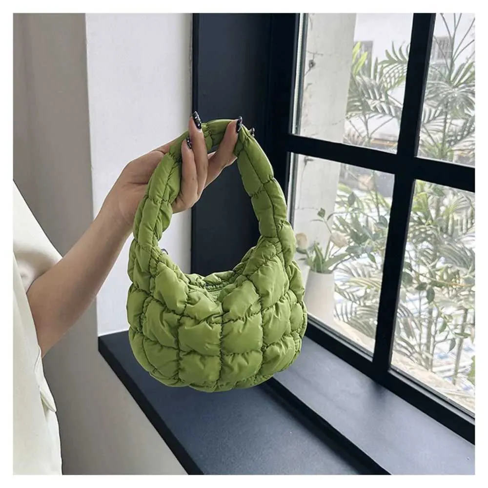 Quilted Shoulder Bag For Women Puffy Dumpling Handbag Fashion_voghion.com