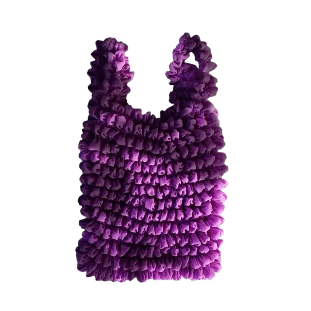Stretchable Large Capacity Shopping Portable Magic Expansion Handbag Fold Pleated Storage Tote Bag Stretch Shopper Bags_voghion.com